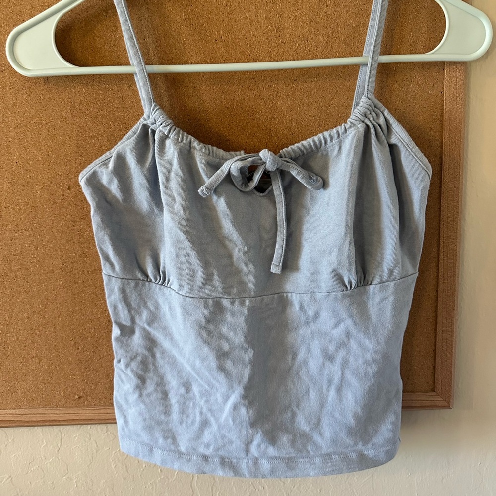 Brandy Melville Blue tank top with cute bow